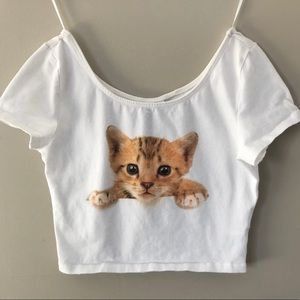 Cat Crop top